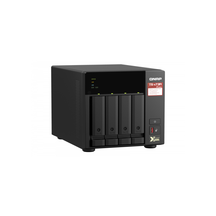 QNAP TS-473A NAS Torre Ethernet Negro AMD Ryzen V1500B 8GB DDR4 3