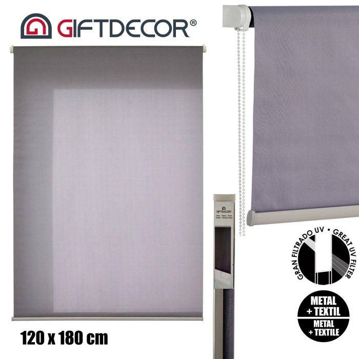 Estor Gris 120 X 180 Cm Giftdecor (6 Unidades) 2 Estor Gris 120 X 180 Cm Giftdecor (6 Unidades) 2