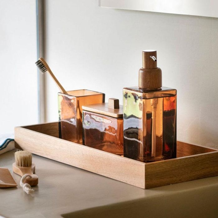 Andrea House ba73066 Caja decorativa de cristal y madera de acacia marrón 11,5 x 6 x 10,5 cm 1 Andrea House ba73066 Caja decorativa de cristal y madera de acacia marrón 11,5 x 6 x 10,5 cm 1