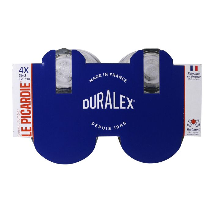 Duralex Set 4 Vasos Transparentes Picardie 360 cc (8 Cajas) 3