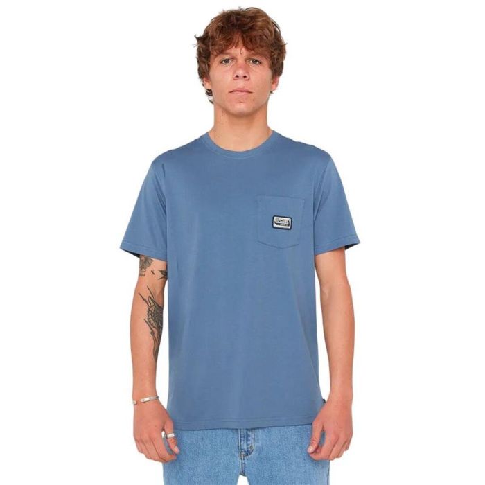 Camiseta de Manga Corta Hombre Rip Curl Sportline Badge Ss Tee Añil 7-8 Años Camiseta de Manga Corta Hombre Rip Curl Sportline Badge Ss Tee Añil 7-8 Años