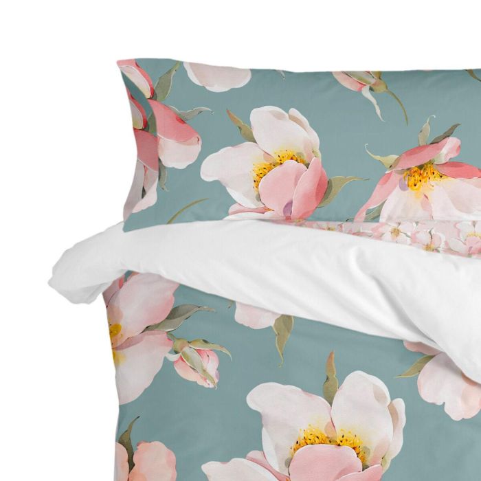 Funda de almohada HappyFriday Spring Blossom Multicolor 45 x 110 cm (2 Unidades) 2