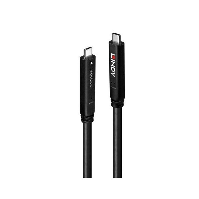 Lindy 10m USB 3.2 Gen 1 and DP 1.4 Type C Hybrid Cable Lindy 10m USB 3.2 Gen 1 and DP 1.4 Type C Hybrid Cable