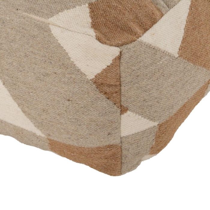 Puf Multicolor Lana-Algodón Decoración 80 X 80 X 40 cm
