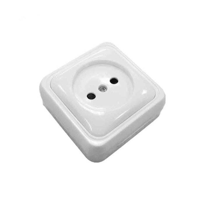 Edm Base enchufe superficie serie Onsen 63x63x30 mm blanco 0 Edm Base enchufe superficie serie Onsen 63x63x30 mm blanco 0