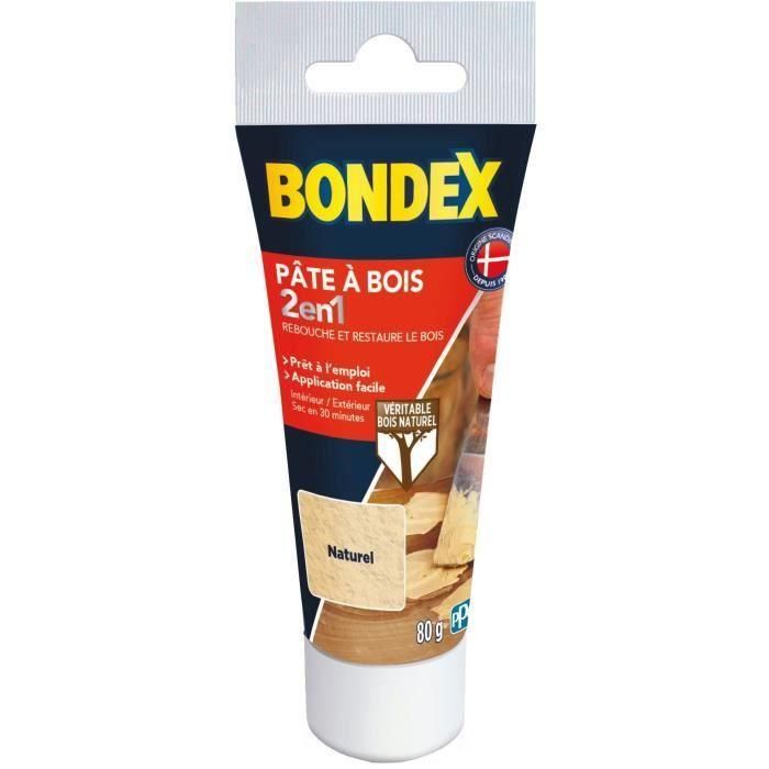 Pasta de madera natural - BONDEX - 420480 - 80 g