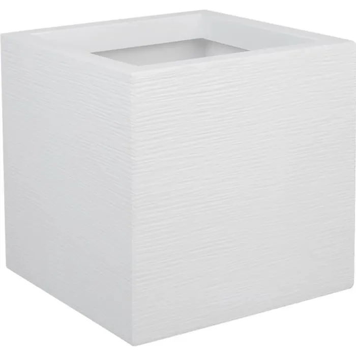 Eda Graphit Up Caja de flores cuadrada 21 L - 29.5 x 29.5 x 29.5 cm - Cerusie blanco 0 Eda Graphit Up Caja de flores cuadrada 21 L - 29.5 x 29.5 x 29.5 cm - Cerusie blanco 0