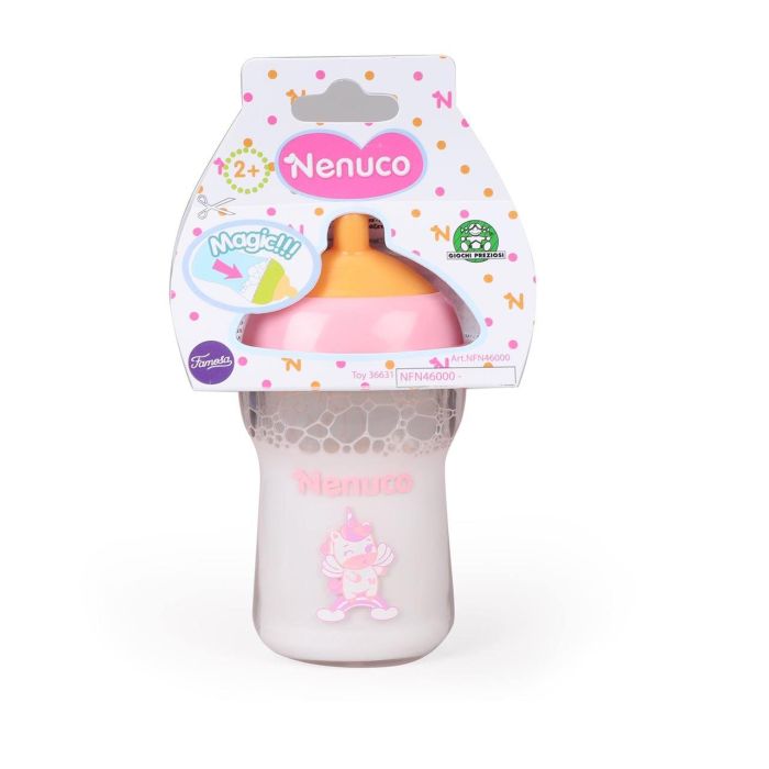 Nenuco Biberón NFN46000 Famosa para Muñeca con Diseño Unicornio Rosa y Blanco 2