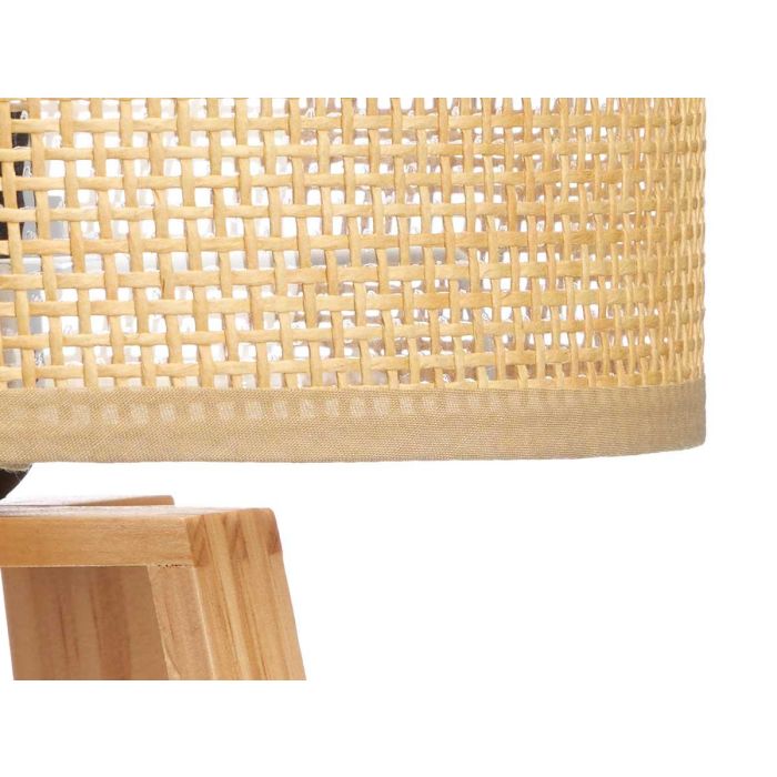 Lampara Sobremesa Pantalla Natural Cilindro 45 Cm Giftdecor (4 Unidades) 3 Lampara Sobremesa Pantalla Natural Cilindro 45 Cm Giftdecor (4 Unidades) 3