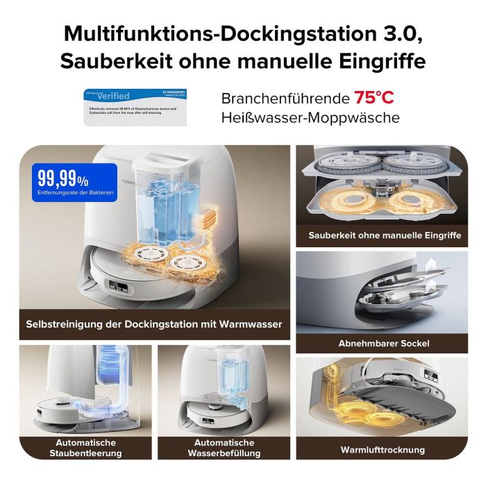 Roborock Qrevo Curv 5A1 Robot Aspirador y Fregador con Estación Base Multifunción Sin Bolsa, Color Negro y Blanco Roborock Qrevo Curv 5A1 Robot Aspirador y Fregador con Estación Base Multifunción Sin Bolsa, Color Negro y Blanco