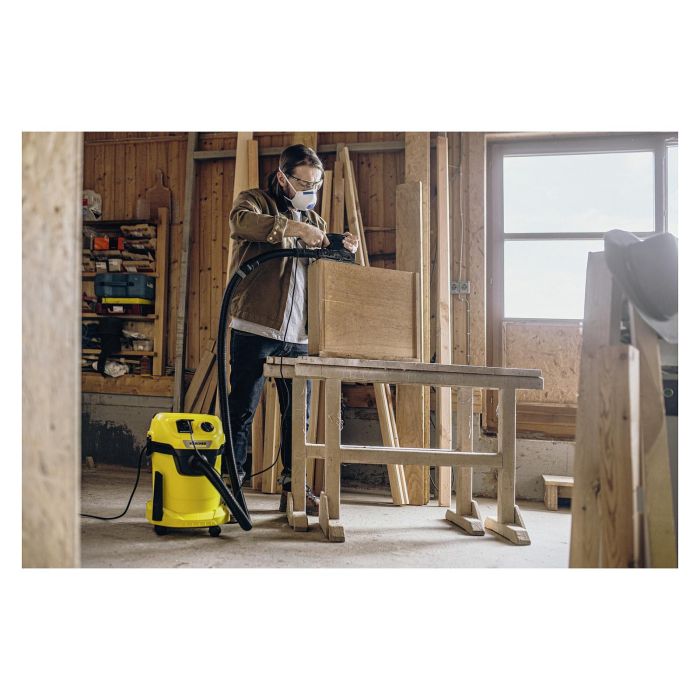 Kärcher WD 3 P V-17/4/20 Aspiradora Seca y Húmeda, 17 Litros, 1000W, Negro/Amarillo 1