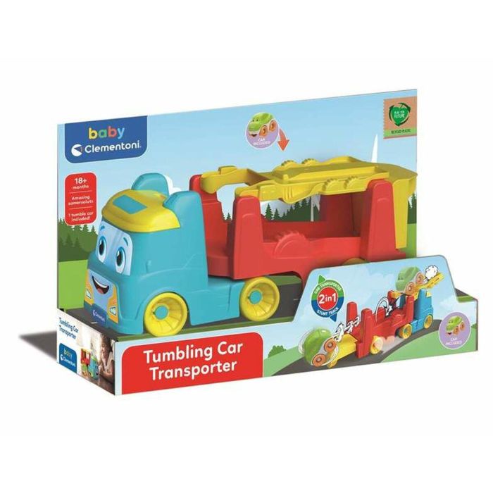 Camión garaje de coches 40x25x13.5 cm. se convierte en un trailer para transportar los tumbling cars. 1 Camión garaje de coches 40x25x13.5 cm. se convierte en un trailer para transportar los tumbling cars. 1