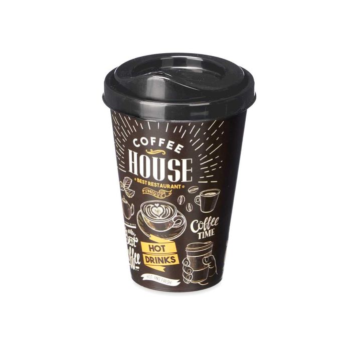 Vaso Plastico Tapa Llevar 400Ml Leknes 9X13CM (24 Unidades) 1 Vaso Plastico Tapa Llevar 400Ml Leknes 9X13CM (24 Unidades) 1