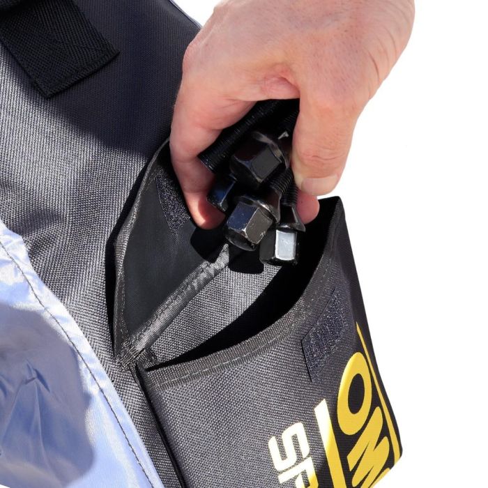 OMP OMPS18050012 Juego de 4 Fundas Universales para Almacenamiento y Transporte de Neumáticos con Bolsillo y Protección Delantera 2
