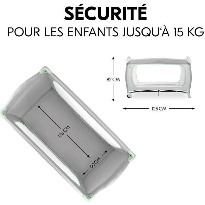 Hauck HAU1731647250787 Cuna de viaje Sleep N Play Go Plus 60x120 cm desde el nacimiento, Plegable con Ruedas - Dusty Mint 2 Hauck HAU1731647250787 Cuna de viaje Sleep N Play Go Plus 60x120 cm desde el nacimiento, Plegable con Ruedas - Dusty Mint 2