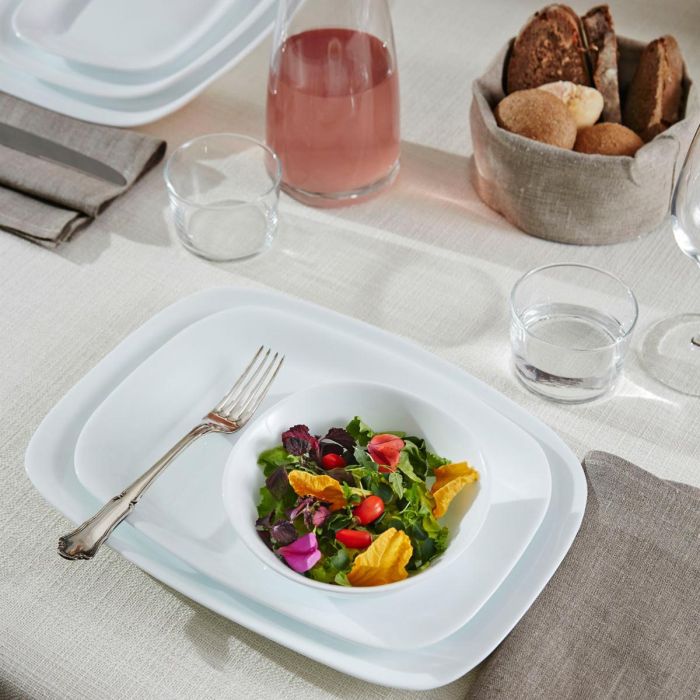 Bormioli Rocco Fuente Rectangular Opal Parma Vidrio Templado Extra Resistente Blanco 24x34 cm apto Microondas y Lavavajillas 3 Bormioli Rocco Fuente Rectangular Opal Parma Vidrio Templado Extra Resistente Blanco 24x34 cm apto Microondas y Lavavajillas 3