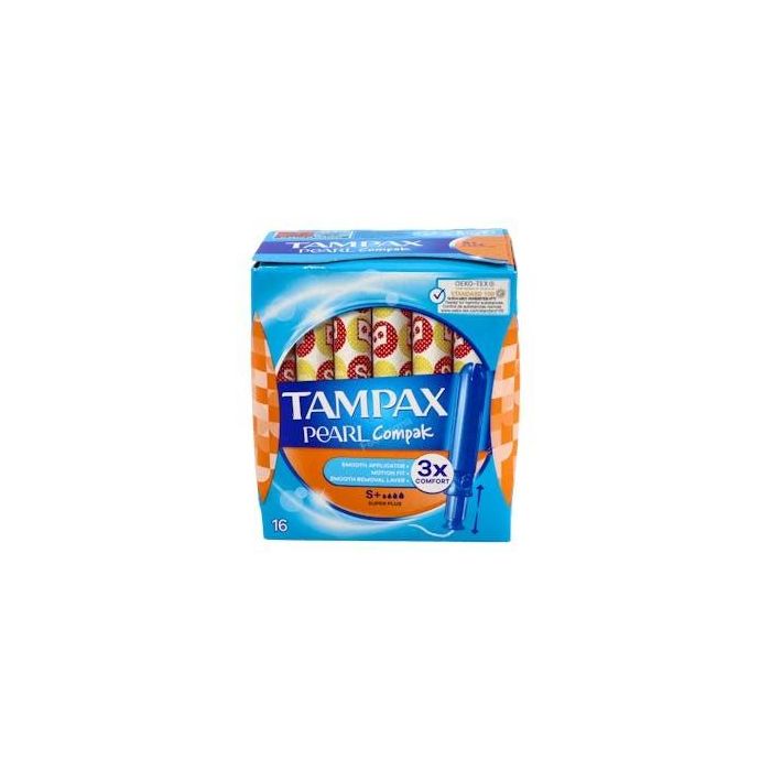 Tampax Compak Pearl Super Plus 16 Unidades
