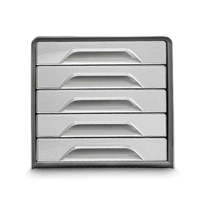 Cep Fichero Cajones Sobremesa Smoove 5 Cajones Gris 288x360x270 mm 3