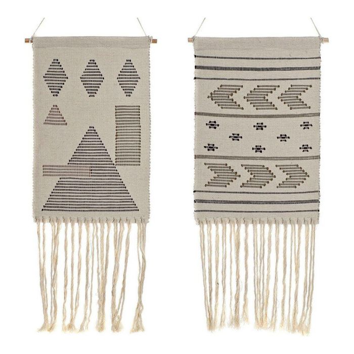 Decoración Colgante DKD Home Decor Étnico Negro Crema Geométrico Boho 46 x 1 x 64 cm (2 Unidades) Decoración Colgante DKD Home Decor Étnico Negro Crema Geométrico Boho 46 x 1 x 64 cm (2 Unidades)