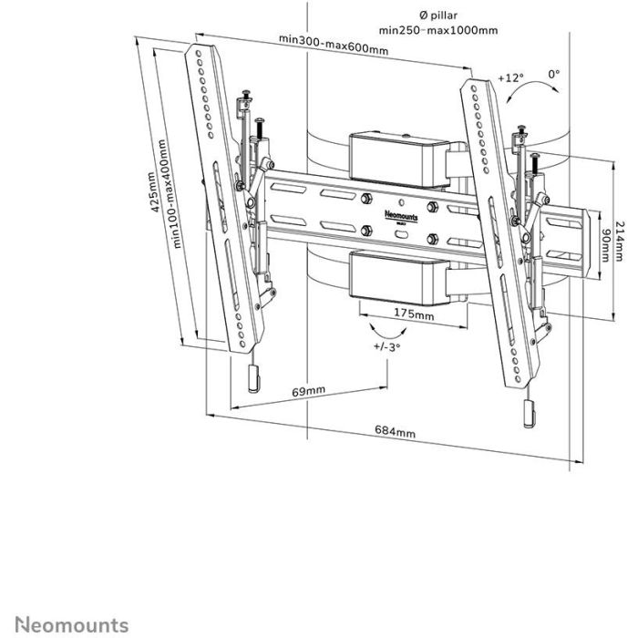 Soporte TV Neomounts WL35S-910BL16 7