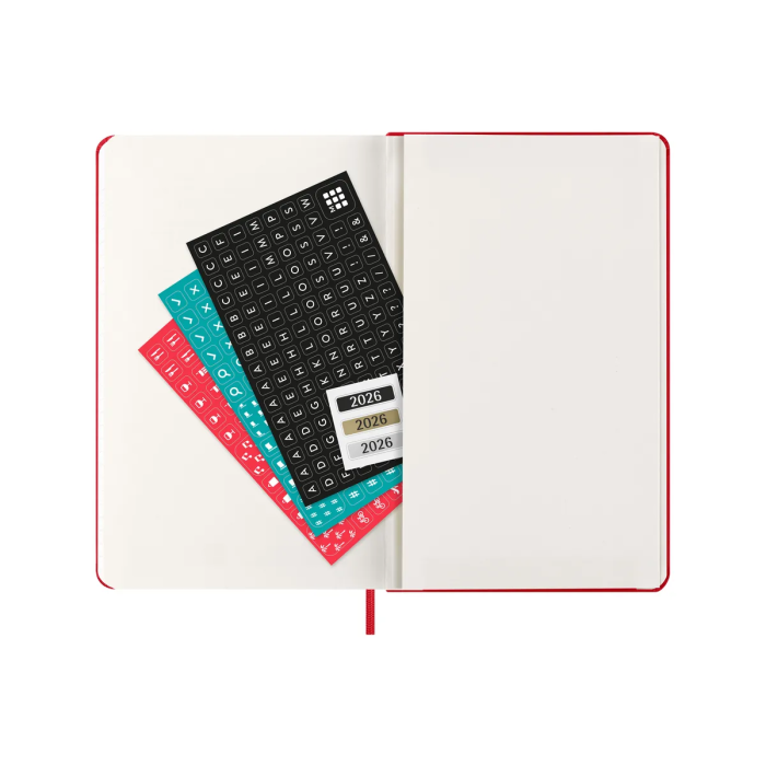 Agenda 2026 Tapa Dura 12 Meses Diaria L (13 X 21 Cm) Rojo Moleskine Dhf212Dc3Y26 2