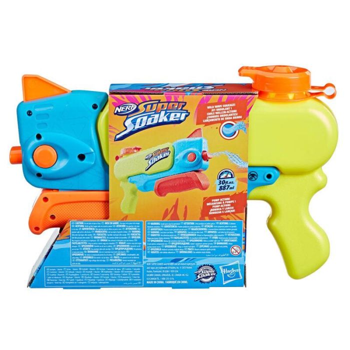 Hasbro Super Soaker Wave Spray Pistola de Agua con 887ml de Capacidad para +6 Años Hasbro Super Soaker Wave Spray Pistola de Agua con 887ml de Capacidad para +6 Años