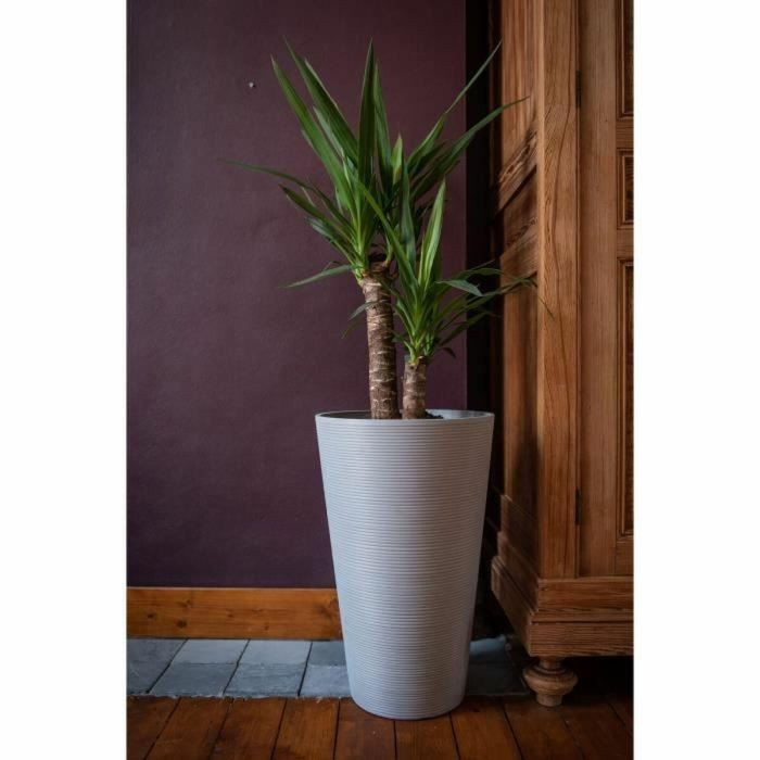 Maceta alta - GARDEN ID - Green Care Sense Tall Taupe - 55 cm - 10 años de garantía - 100% reciclado - Resistencia a los rayos UV y a las heladas 1