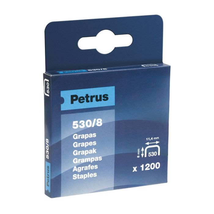 Grapas Petrus Nº 530-8 Caja De 1200 Unidades