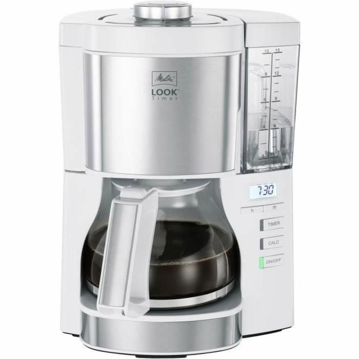 Melitta 1025-07 Cafetera de Filtro Look V Timer, 1,25L, 10 Tazas, 1080 Watts Melitta 1025-07 Cafetera de Filtro Look V Timer, 1,25L, 10 Tazas, 1080 Watts