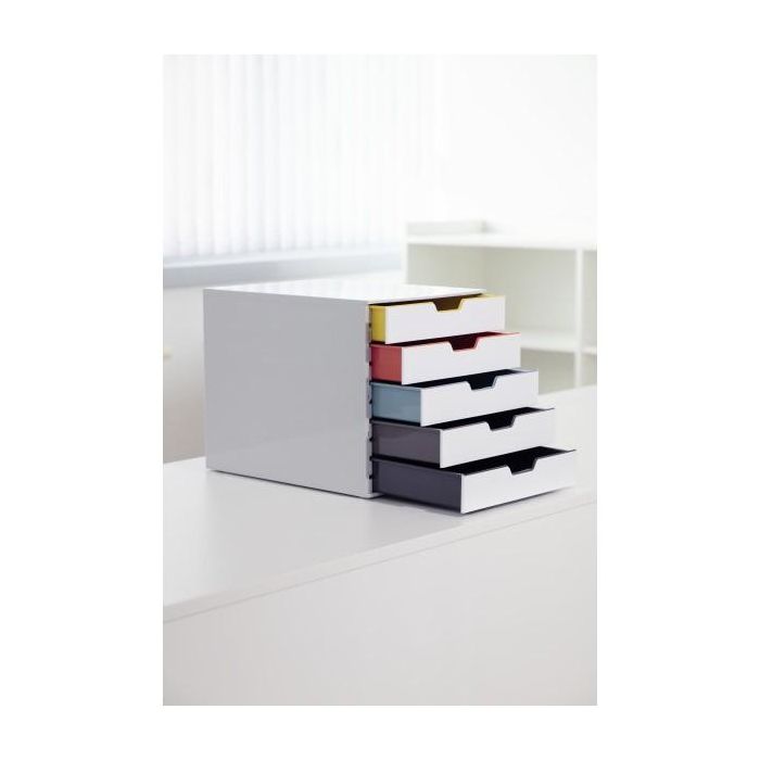 DURABLE Schubladenbox VARICOLOR 5 Fächer MIX mehrfbg 3 DURABLE Schubladenbox VARICOLOR 5 Fächer MIX mehrfbg 3