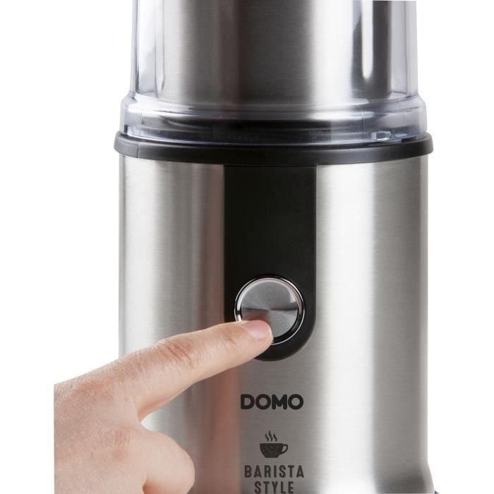 Molinillo de café eléctrico - DOMO - DO723K - 300 W - Capacidad: 110 g - Mecanismo de molienda con muelas 1 Molinillo de café eléctrico - DOMO - DO723K - 300 W - Capacidad: 110 g - Mecanismo de molienda con muelas 1