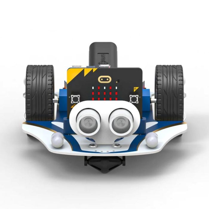 Microbit Robot Coche Smart Cutebot Pro - Programable con Micro:bit, MakeCode, Python, JavaScript - Incluye Sensores de Línea y Ultrasonidos 1