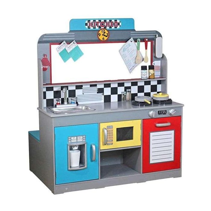 Cocina retro de madera woomax 90x58x104 cm Cocina retro de madera woomax 90x58x104 cm