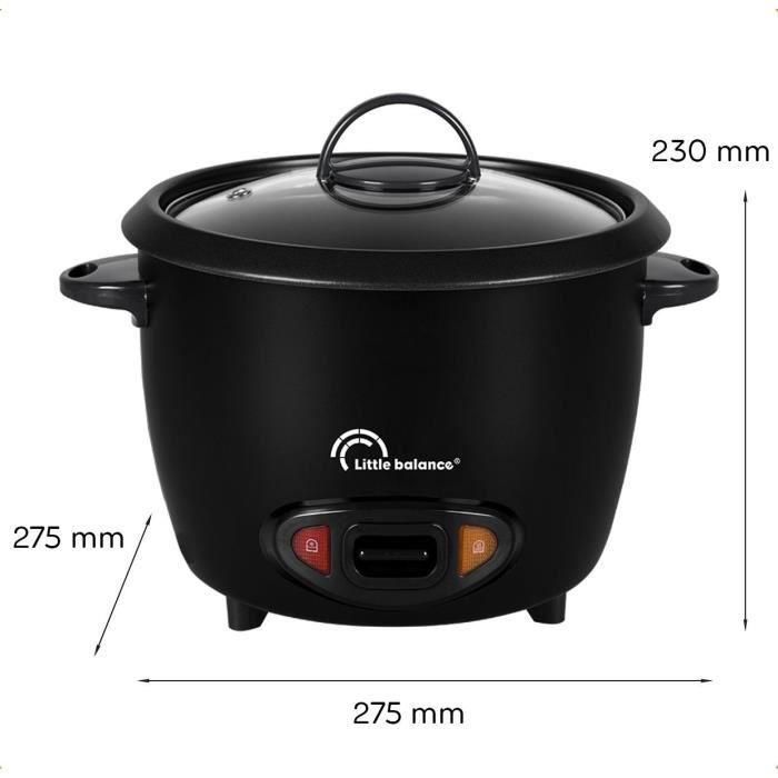 Little Balance 8726 Olla Arrocera para Cocción Fácil de Arroz, Capacidad de 1.8 Litros y 700W de Potencia 1 Little Balance 8726 Olla Arrocera para Cocción Fácil de Arroz, Capacidad de 1.8 Litros y 700W de Potencia 1