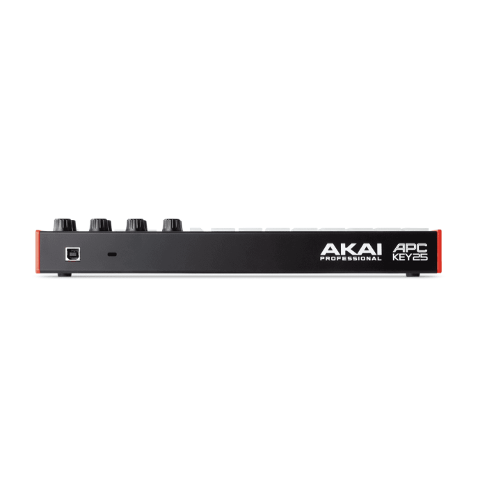AKAI PRO Teclado Controlador Key25 Mkii para Ableton Live con 25 Miniteclas Sensibles a la Velocidad y Almohadillas RGB 2