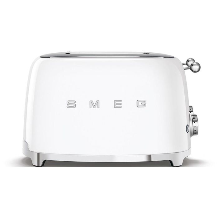 Smeg TSF03WHEU Tostador 4 Rebanadas Blanco 2000W Estilo Años 50 con Ranura Larga y Funciones Descongelar/Recalentar 1 Smeg TSF03WHEU Tostador 4 Rebanadas Blanco 2000W Estilo Años 50 con Ranura Larga y Funciones Descongelar/Recalentar 1