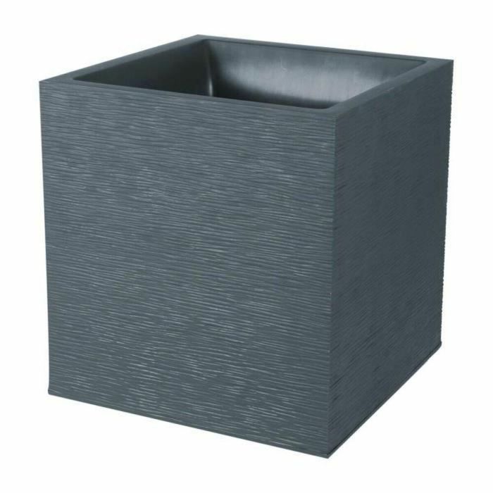 EDA Maceta cuadrada Graphit 39x39x43 cm 35 L Gris Antracita - Resistente UV y Heladas, Autorriego, Uso Interior y Exterior EDA Maceta cuadrada Graphit 39x39x43 cm 35 L Gris Antracita - Resistente UV y Heladas, Autorriego, Uso Interior y Exterior