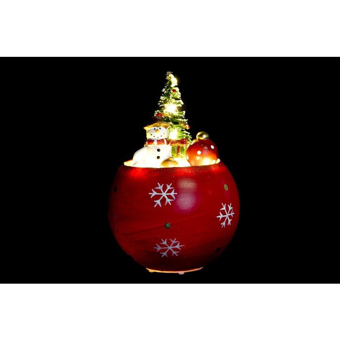 DKD Home Decor Figura Navidad Muñeco de Nieve Fantasía con luz LED MDF Rojo Rosa Dorado 8x11x8 cm (3 Unidades) 1 DKD Home Decor Figura Navidad Muñeco de Nieve Fantasía con luz LED MDF Rojo Rosa Dorado 8x11x8 cm (3 Unidades) 1