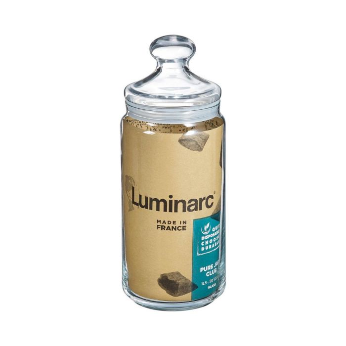 Luminarc Club Tarro de Vidrio con Tapa Transparente 1,5 L 4 Luminarc Club Tarro de Vidrio con Tapa Transparente 1,5 L 4
