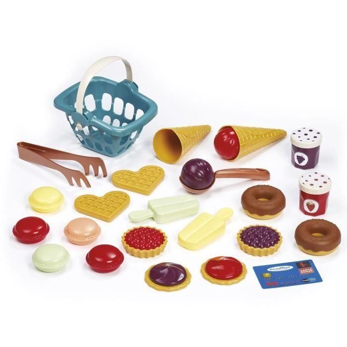 Ecoiffier Delicia del Comerciante Juguete Puesto de Helados y Pasteles 26 Piezas Colores Delicados +18 Meses 2 Ecoiffier Delicia del Comerciante Juguete Puesto de Helados y Pasteles 26 Piezas Colores Delicados +18 Meses 2