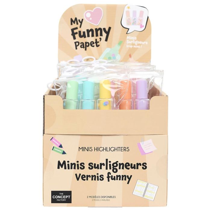 Jgo.3 Mini Subrayadores Barniz The Concept Factory 3 Jgo.3 Mini Subrayadores Barniz The Concept Factory 3