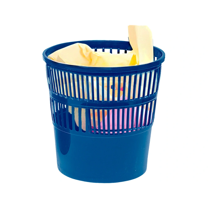 Q-connect Papelera de Plástico Rejilla 15 Litros Azul 285x290 mm 2