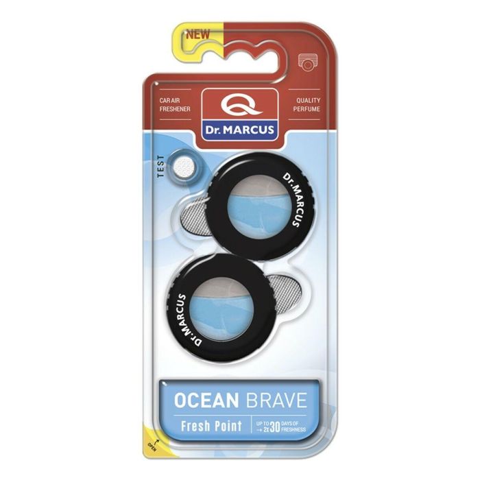 Ambientador para Coche Dr Marcus FRESH POINT OCEAN BRAVE Océano 2,5 ml Plástico (2 Unidades) 2