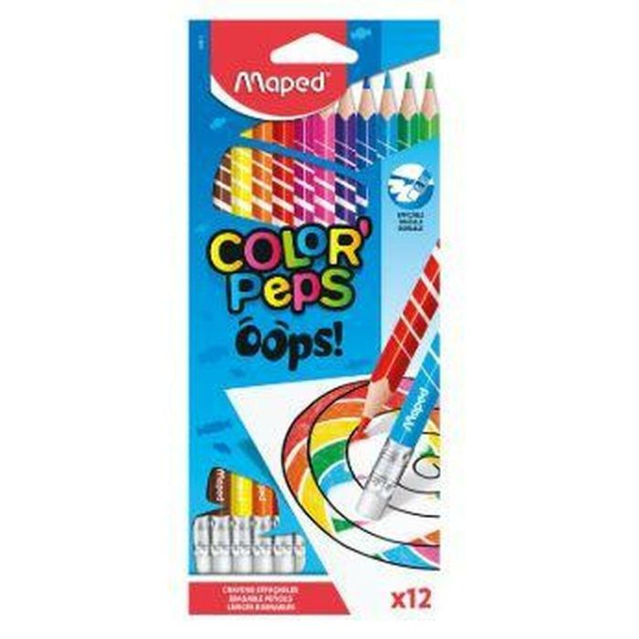 Lápices de colores Maped Color' Peps Multicolor 12 Piezas (12 Unidades) 1