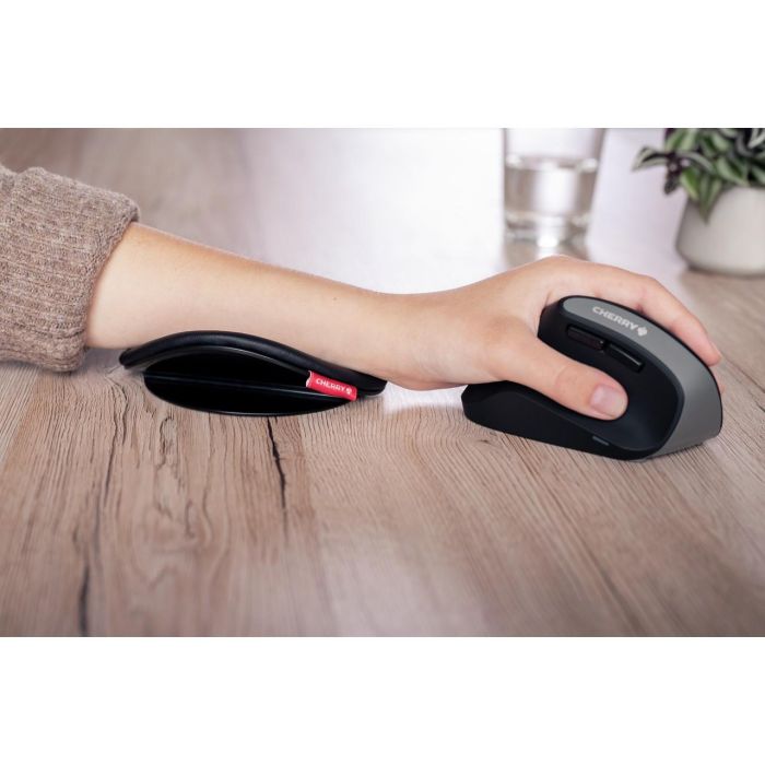 Cherry SLIDEPAD ERGO Reposamuñecas Ergonómico Negro para Teclado/Ratón Fácil de Limpiar 2 Cherry SLIDEPAD ERGO Reposamuñecas Ergonómico Negro para Teclado/Ratón Fácil de Limpiar 2