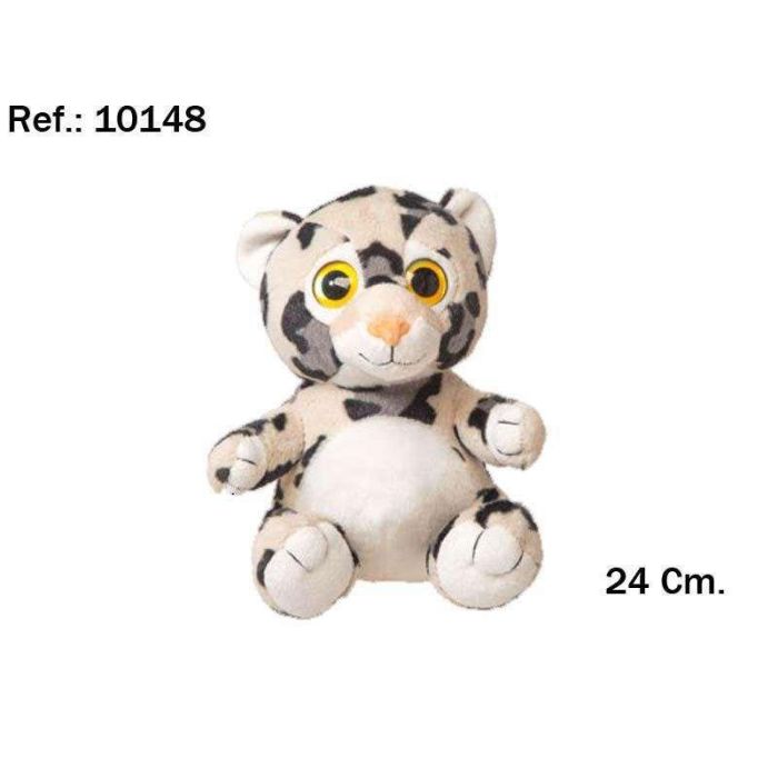 Peluche leopardo ojos 24 cm