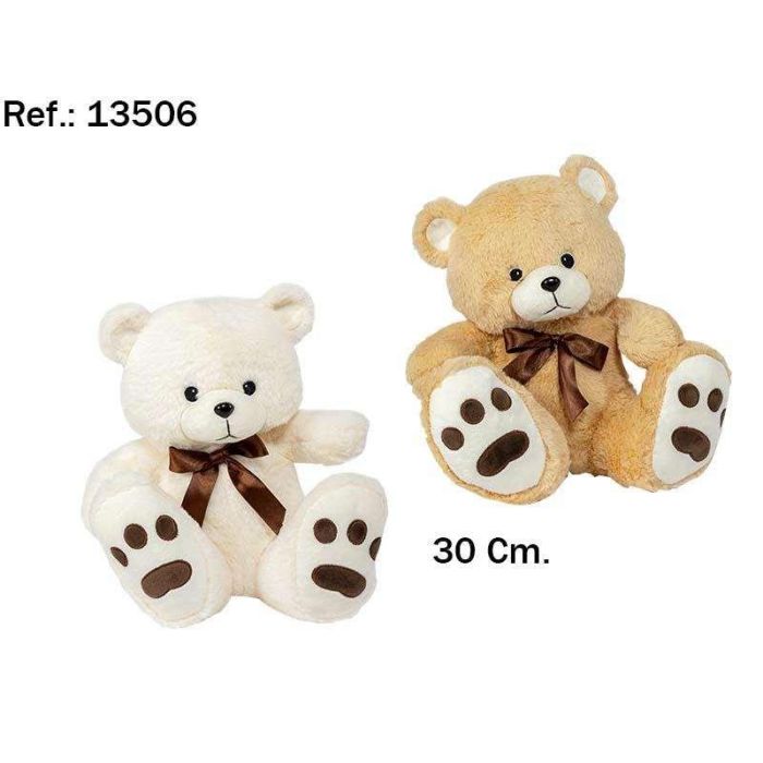 Peluche oso pies grandes 30cm. - modelos surtidos