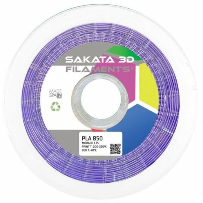 Bobina de Filamento Sakata 3D 75200 Morado Ø 1,75 mm Bobina de Filamento Sakata 3D 75200 Morado Ø 1,75 mm