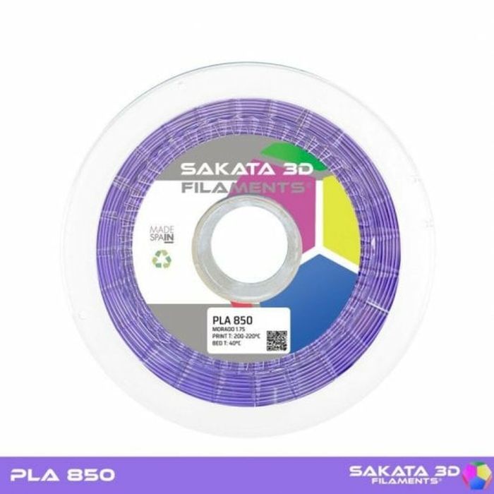 Bobina de Filamento Sakata 3D 75200 PLA 850 Ø 1,75 mm Morado 2 Bobina de Filamento Sakata 3D 75200 PLA 850 Ø 1,75 mm Morado 2