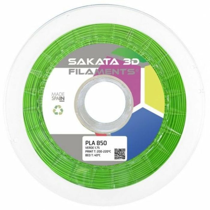 Bobina de Filamento Sakata 3D PLA 3D850 Verde Ø 1,75 mm Bobina de Filamento Sakata 3D PLA 3D850 Verde Ø 1,75 mm